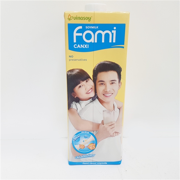Sữa đậu nành FAMI canxi 1L