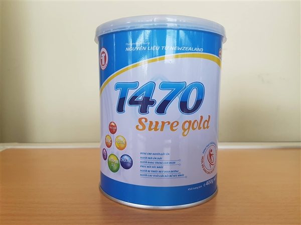 Sữa bột T470 sure gold 400g dành cho người già, người gầy, ốm