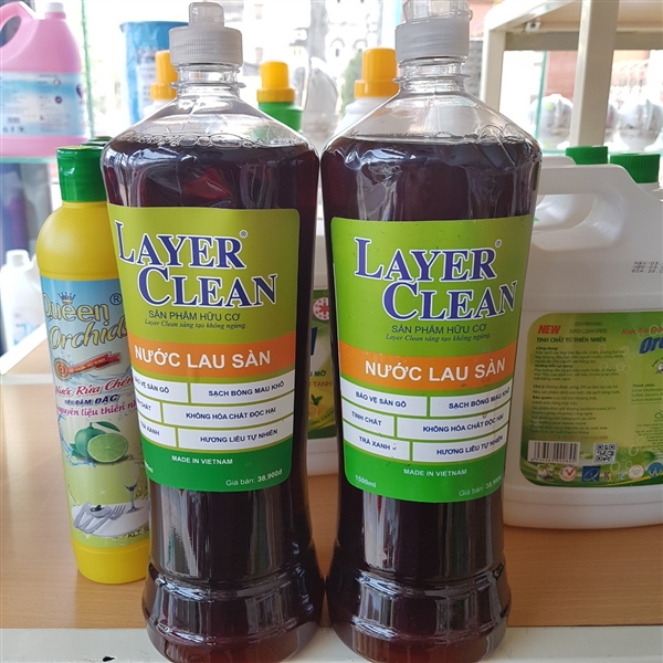 Nước lau sàn hữu cơ Layer Clean 1,5L