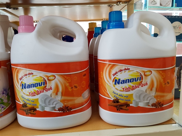 Nước rửa chén Nanovi tinh dầu quế