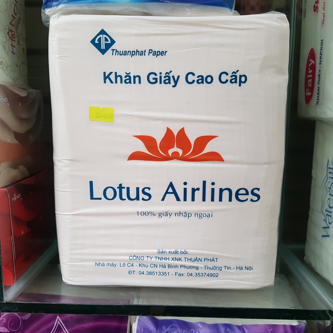 Giấy ăn Lotus Airlines